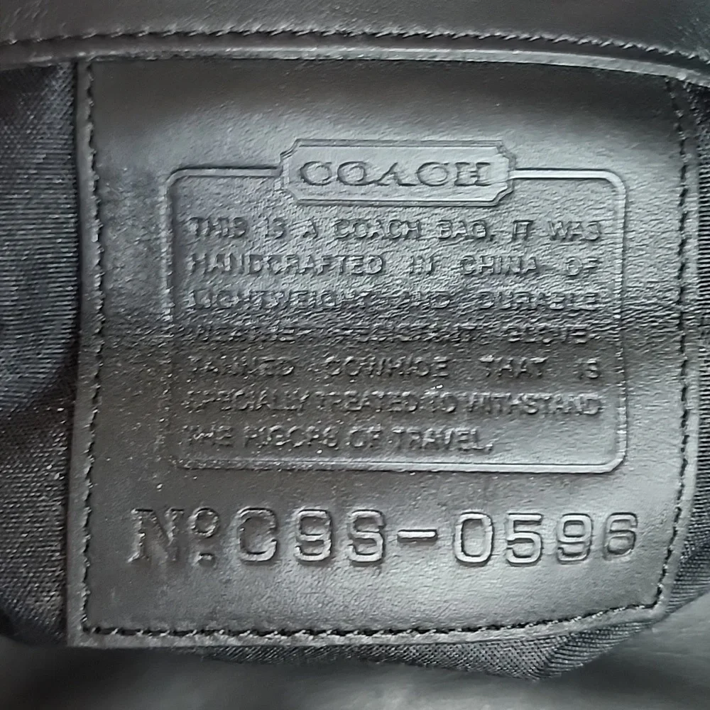 Rare Exclusive Coach x Lexus Limited Edition Black Leather Travel Luggage Bag